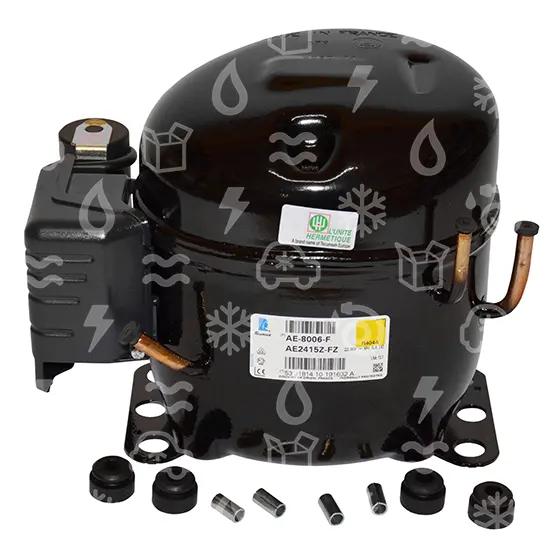 kompresor Tecumseh AE2415Z, LBP - R404A, 220 - 240V, 50 Hz, 1 fáze, pájecí